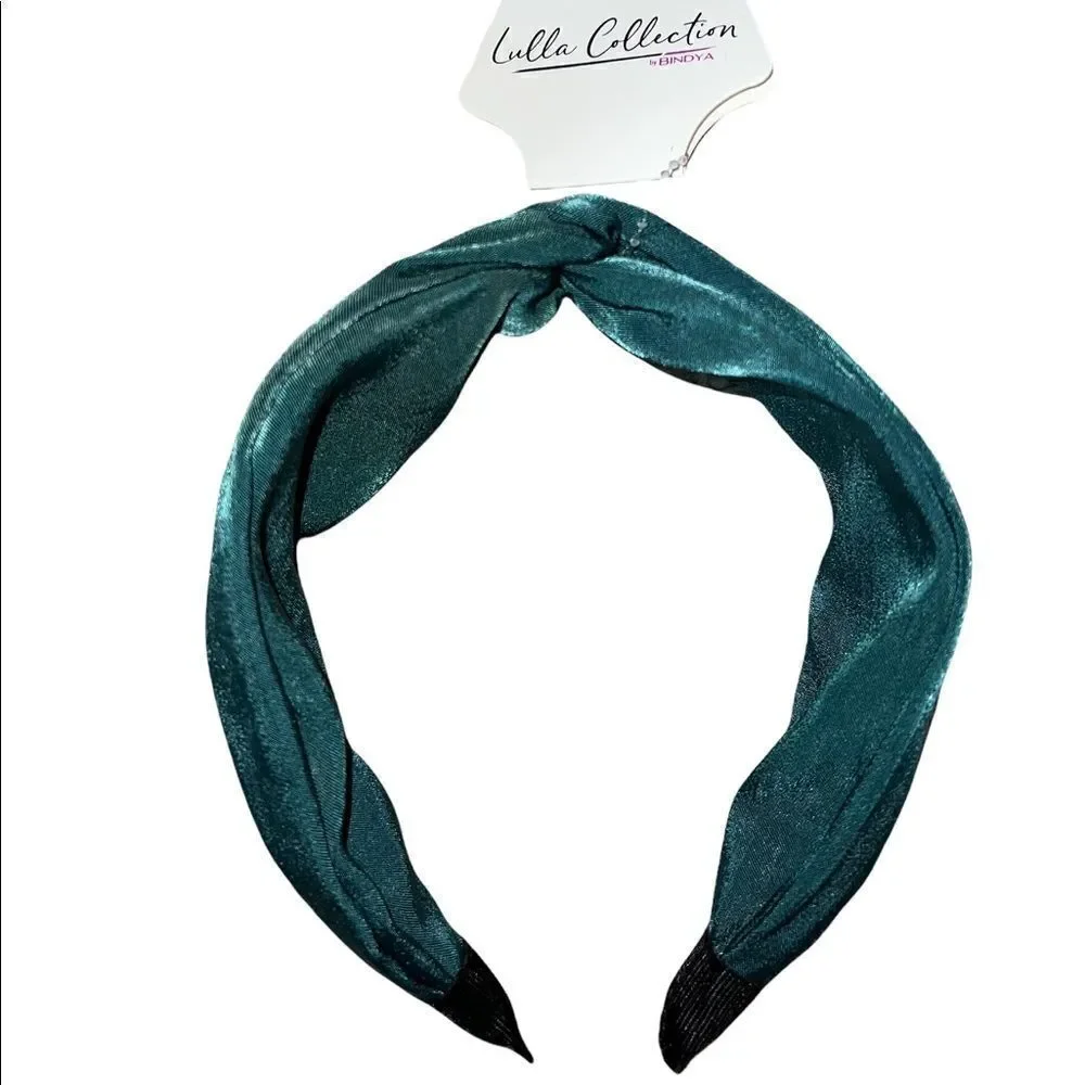 Lulla Collection by Bindaya Green Knotted Headband One Size New